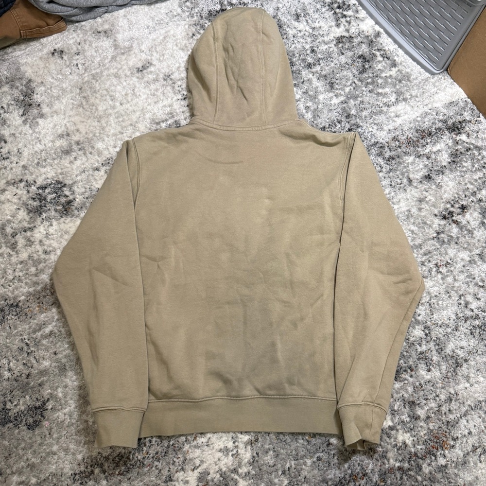 Nike Sportswear Club Fleece Hoodie Mens Small Khaki Tan Pullover BV2654-247 - Picture 2 of 5